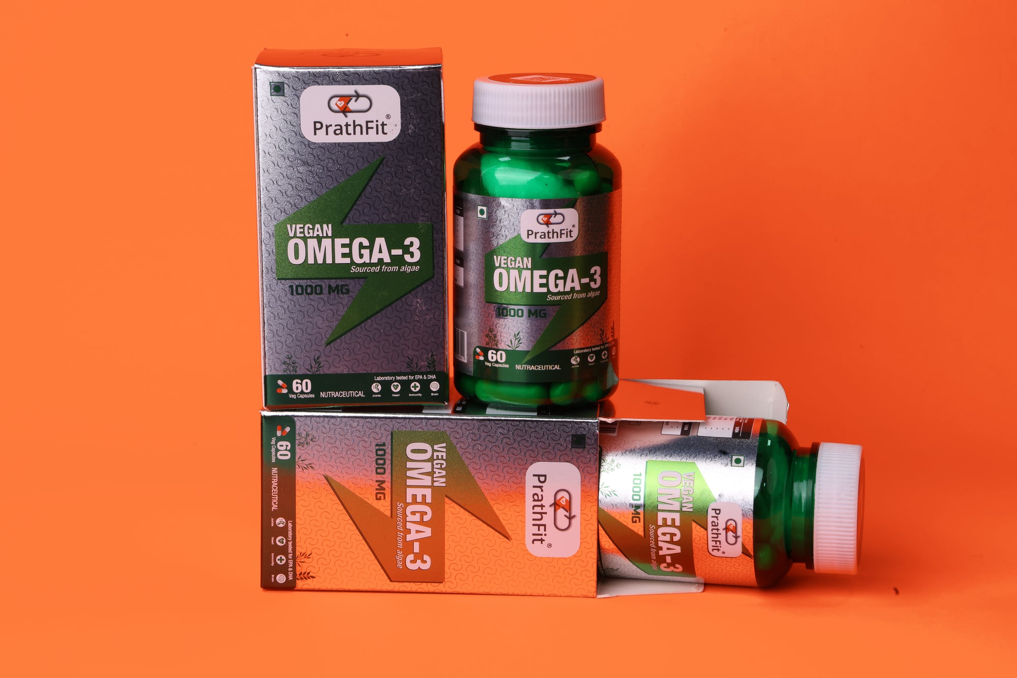 Vegan Omega-3 by PrathFit (New Launch) | 1000mg with EPA & DHA