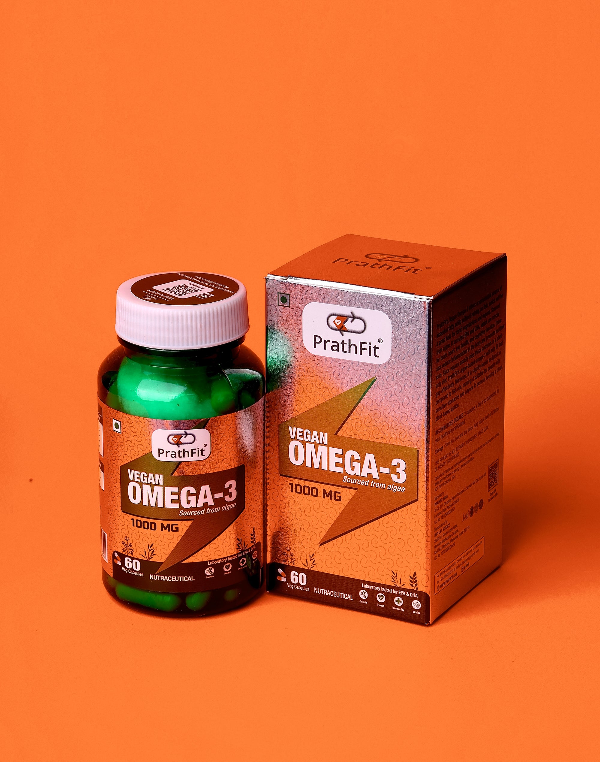 Vegan Omega-3 by PrathFit (New Launch) | 1000mg with EPA & DHA