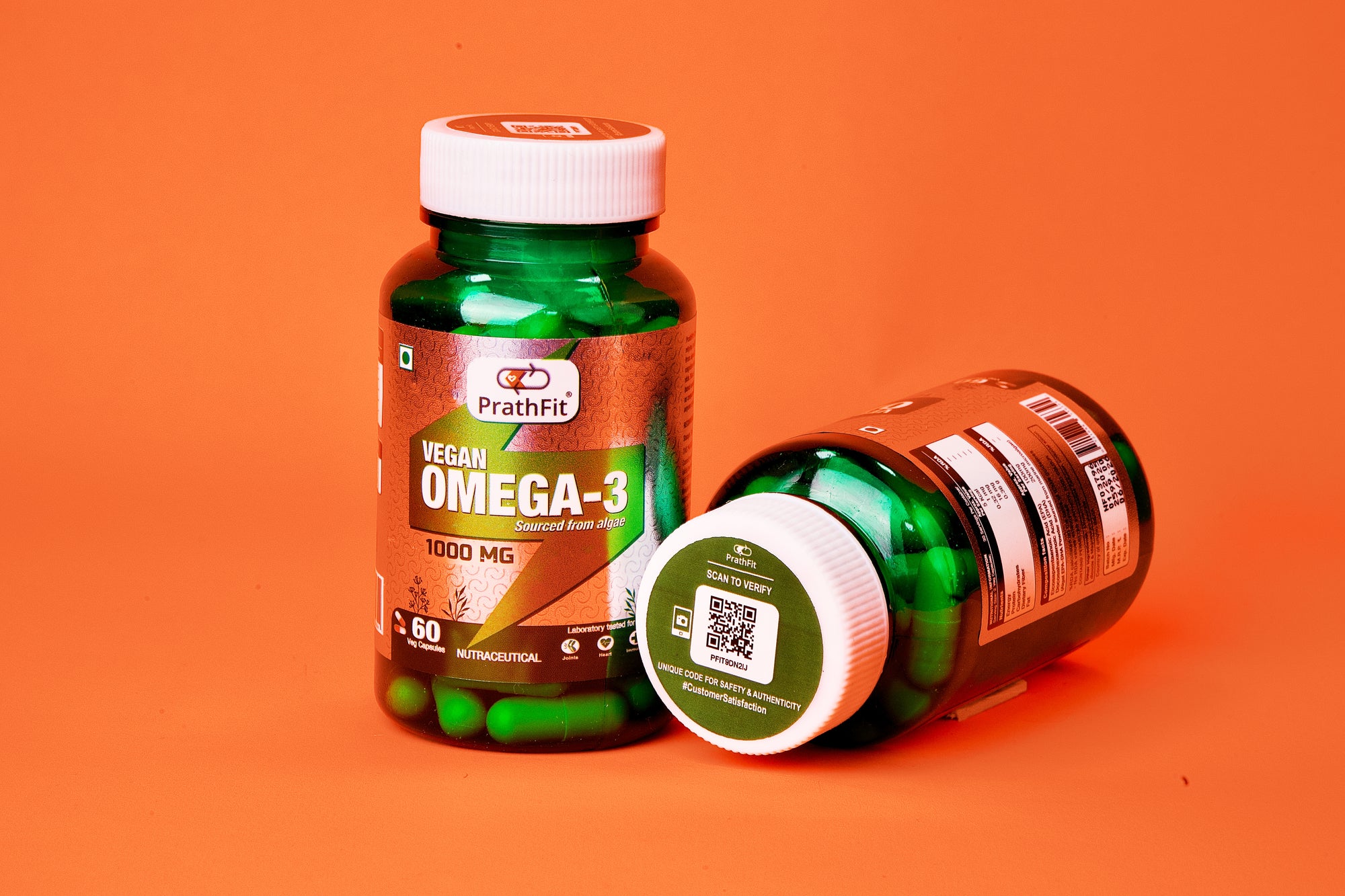 Vegan Omega-3 by PrathFit (New Launch) | 1000mg with EPA & DHA