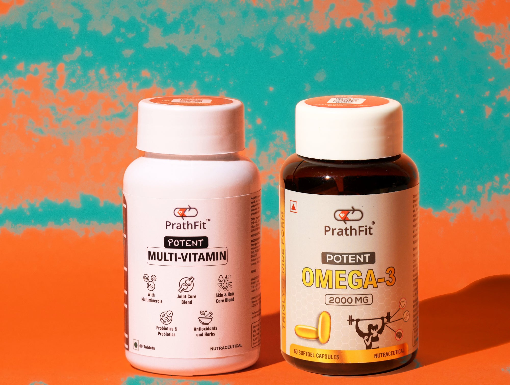 Daily essentials: Multivitamin (60 Tablets) + Omega-3 (60 Capsules)